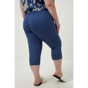 Костюм двойка женский №83604 кулирка (р-ры: 58-72) белые цветы Костюм двойка женский №83604 кулирка (р-ры: 58-72) белые цветы