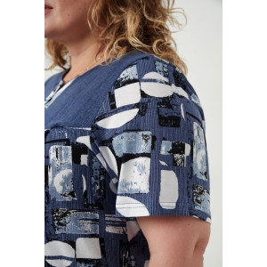 Костюм двойка женский №83604 кулирка (р-ры: 58-72) синий Костюм двойка женский №83604 кулирка (р-ры: 58-72) синий