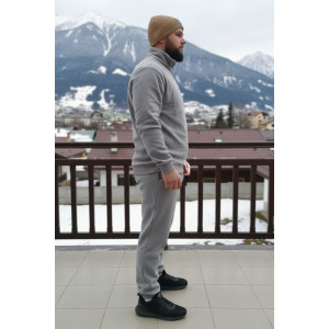 Костюм двойка мужской №52722 флис-кашкорсе (р-ры: 48-58) светло-серый Костюм двойка мужской №52722 флис-кашкорсе (р-ры: 48-58) светло-серый