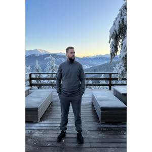 Костюм двойка мужской №52722 флис-кашкорсе (р-ры: 48-58) светло-серый Костюм двойка мужской №52722 флис-кашкорсе (р-ры: 48-58) светло-серый