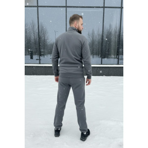 Костюм двойка мужской №52722 флис-кашкорсе (р-ры: 48-58) светло-серый Костюм двойка мужской №52722 флис-кашкорсе (р-ры: 48-58) светло-серый