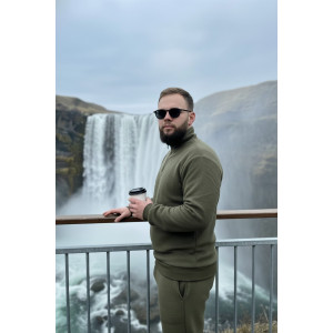 Костюм двойка мужской №52722 флис-кашкорсе (р-ры: 48-58) хаки Костюм двойка мужской №52722 флис-кашкорсе (р-ры: 48-58) хаки