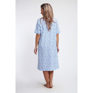 Сорочка женская №51202 кулирка (р-ры: 52-62) голубой Сорочка женская №51202 кулирка (р-ры: 52-62) голубой