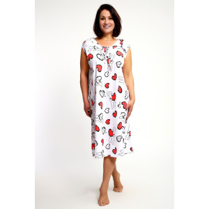 Сорочка женская №88131 кулирка (р-ры: 60-66) белый Сорочка женская №88131 кулирка (р-ры: 60-66) белый