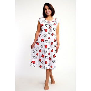 Сорочка женская №88131 кулирка (р-ры: 60-66) белый Сорочка женская №88131 кулирка (р-ры: 60-66) белый