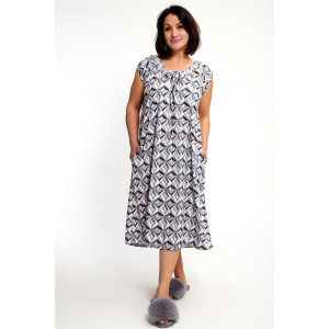 Сорочка женская №88131 кулирка (р-ры: 60-66) серый Сорочка женская №88131 кулирка (р-ры: 60-66) серый