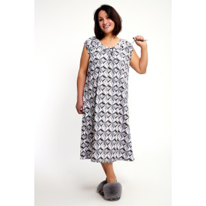 Сорочка женская №88131 кулирка (р-ры: 60-66) серый Сорочка женская №88131 кулирка (р-ры: 60-66) серый