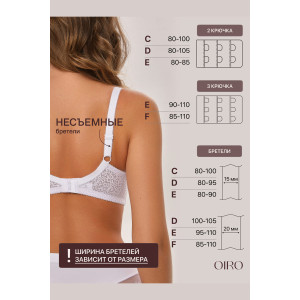 Бюстгальтер женский OIRO кружевной 2805 Molly белый Бюстгальтер женский OIRO кружевной 2805 Molly белый