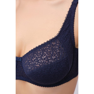 Бюстгальтер женский OIRO кружевной 2805 Molly темно-синий Бюстгальтер женский OIRO кружевной 2805 Molly темно-синий