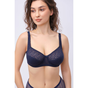 Бюстгальтер женский OIRO кружевной 2805 Molly темно-синий Бюстгальтер женский OIRO кружевной 2805 Molly темно-синий