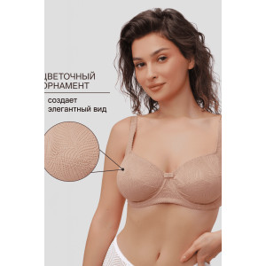 Бюстгальтер женский нейлон OIRO 2823 кофе Бюстгальтер женский нейлон OIRO 2823 кофе