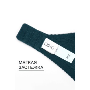 Бюстгальтер женский нейлон OIRO 2823 изумрудный Бюстгальтер женский нейлон OIRO 2823 изумрудный