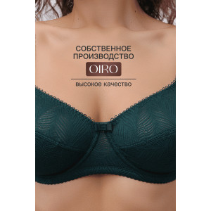 Бюстгальтер женский нейлон OIRO 2823 изумрудный Бюстгальтер женский нейлон OIRO 2823 изумрудный
