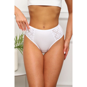 Трусы женские №64923 хлопок стрейч (р-ры: 50-54) белый Трусы женские №64923 хлопок стрейч (р-ры: 50-54) белый