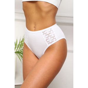 Трусы женские №64923 хлопок стрейч (р-ры: 50-54) белый Трусы женские №64923 хлопок стрейч (р-ры: 50-54) белый
