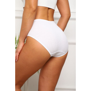 Трусы женские №64923 хлопок стрейч (р-ры: 50-54) белый Трусы женские №64923 хлопок стрейч (р-ры: 50-54) белый