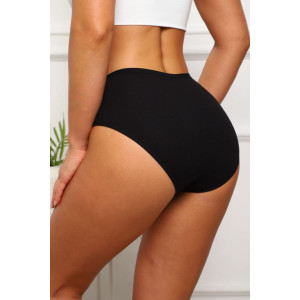 Трусы женские №64923 хлопок стрейч (р-ры: 50-54) черный Трусы женские №64923 хлопок стрейч (р-ры: 50-54) черный