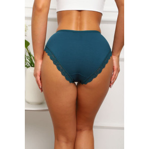 Трусы женские №64922 хлопок стрейч (р-ры: 46-50) изумруд Трусы женские №64922 хлопок стрейч (р-ры: 46-50) изумруд