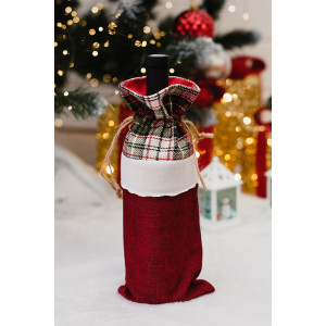 Набор новогодних декоративных чехлов на бутылку 057704 Дед Мороз и Мишка 2 шт. Набор новогодних декоративных чехлов на бутылку 057704 Дед Мороз и Мишка 2 шт.