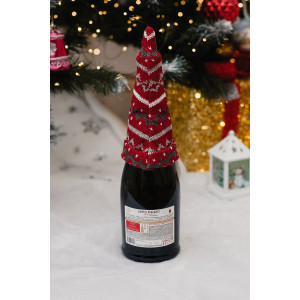 Набор новогодних декоративных чехлов на бутылку 057688 Борода 3 шт. Набор новогодних декоративных чехлов на бутылку 057688 Борода 3 шт.