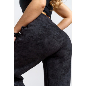 Брюки женские 981 футер 3-х нитка с начёсом пенье (р-ры: 42-52) черный винтаж Брюки женские 981 футер 3-х нитка с начёсом пенье (р-ры: 42-52) черный винтаж