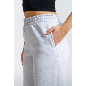 Брюки женские 981 футер 3-х нитка с начёсом пенье (р-ры: 42-52) серый меланж Брюки женские 981 футер 3-х нитка с начёсом пенье (р-ры: 42-52) серый меланж