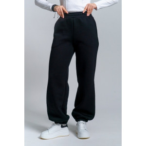 Брюки женские 981 футер 3-х нитка с начёсом пенье (р-ры: 42-52) черный Брюки женские 981 футер 3-х нитка с начёсом пенье (р-ры: 42-52) черный