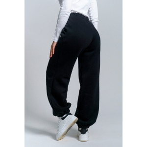 Брюки женские 981 футер 3-х нитка с начёсом пенье (р-ры: 42-52) черный Брюки женские 981 футер 3-х нитка с начёсом пенье (р-ры: 42-52) черный