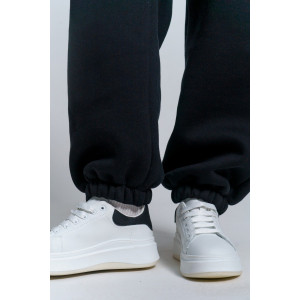 Брюки женские 981 футер 3-х нитка с начёсом пенье (р-ры: 42-52) черный Брюки женские 981 футер 3-х нитка с начёсом пенье (р-ры: 42-52) черный