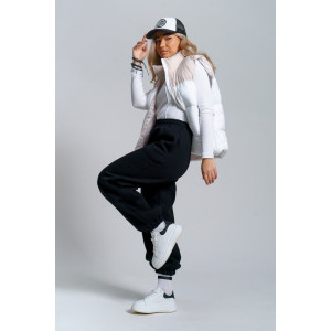 Брюки женские 981 футер 3-х нитка с начёсом пенье (р-ры: 42-52) черный Брюки женские 981 футер 3-х нитка с начёсом пенье (р-ры: 42-52) черный