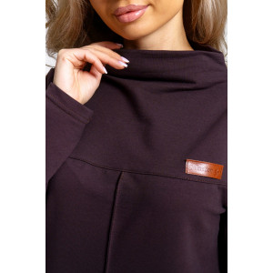 Платье женское 854 футер 2-х нитка с лайкрой (р-ры: 46-56) шоколад Платье женское 854 футер 2-х нитка с лайкрой (р-ры: 46-56) шоколад