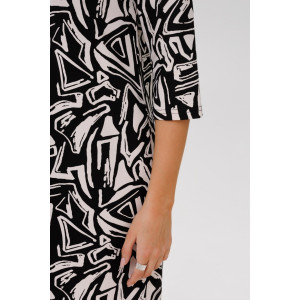 Платье женское П199 футер с лайкрой (р-ры: 46-60) черный Платье женское П199 футер с лайкрой (р-ры: 46-60) черный