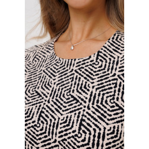 Платье женское П199 футер с лайкрой (р-ры: 46-60) бежевый Платье женское П199 футер с лайкрой (р-ры: 46-60) бежевый