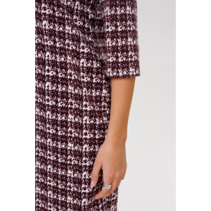 Платье женское П200 футер 2-х нитка петля пенье (р-ры: 46-60) винный Платье женское П200 футер 2-х нитка петля пенье (р-ры: 46-60) винный