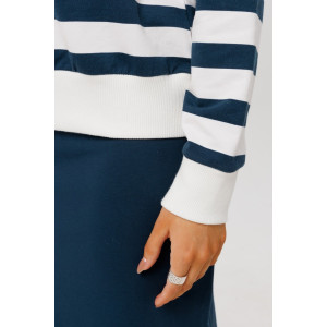 Костюм двойка женский К246 (с юбкой) футер 2-х нитка пенье (р-ры: 46-60) темно-синий Костюм двойка женский К246 (с юбкой) футер 2-х нитка пенье (р-ры: 46-60) темно-синий