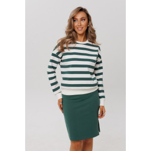 Костюм двойка женский К246 (с юбкой) футер 2-х нитка пенье (р-ры: 46-60) зеленый Костюм двойка женский К246 (с юбкой) футер 2-х нитка пенье (р-ры: 46-60) зеленый