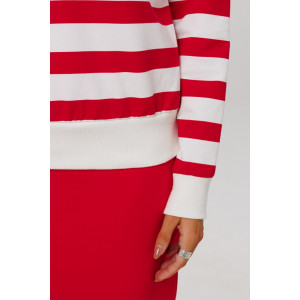 Костюм двойка женский К246 (с юбкой) футер 2-х нитка пенье (р-ры: 46-60) красный Костюм двойка женский К246 (с юбкой) футер 2-х нитка пенье (р-ры: 46-60) красный