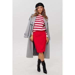 Костюм двойка женский К246 (с юбкой) футер 2-х нитка пенье (р-ры: 46-60) красный Костюм двойка женский К246 (с юбкой) футер 2-х нитка пенье (р-ры: 46-60) красный