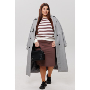 Костюм двойка женский К246 (с юбкой) футер 2-х нитка пенье (р-ры: 46-60) мокко Костюм двойка женский К246 (с юбкой) футер 2-х нитка пенье (р-ры: 46-60) мокко