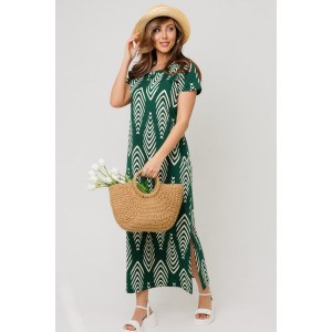 Платье женское П197 кулирка (р-ры: 46-60) зеленый Платье женское П197 кулирка (р-ры: 46-60) зеленый