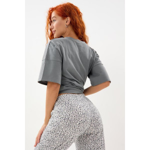 Пижама женская "Кэр Т" кулирка (р-ры: 44-62) серый Пижама женская "Кэр Т" кулирка (р-ры: 44-62) серый