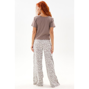 Пижама женская "Свирель БЛ" (брюки) лапша-кулирка (р-ры: 44-54) коричневый Пижама женская "Свирель БЛ" (брюки) лапша-кулирка (р-ры: 44-54) коричневый