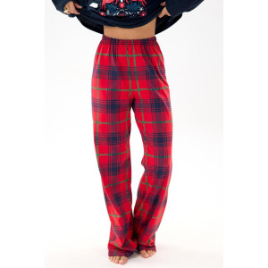 Пижама женская "Реджи НГ" кулирка (р-ры: 44-60) красный-синий Пижама женская "Реджи НГ" кулирка (р-ры: 44-60) красный-синий