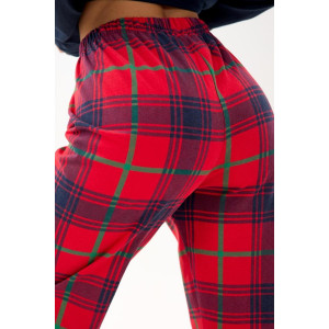 Пижама женская "Реджи НГ" кулирка (р-ры: 44-60) красный-синий Пижама женская "Реджи НГ" кулирка (р-ры: 44-60) красный-синий