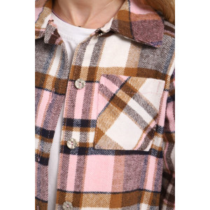 Рубашка детская МЛШ "Клео" фланель (р-ры: 92-122) пудровый Рубашка детская МЛШ "Клео" фланель (р-ры: 92-122) пудровый