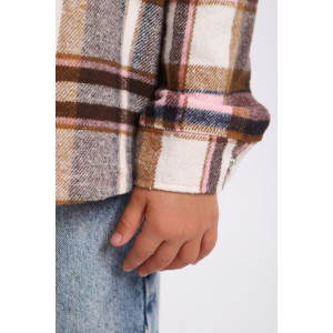 Рубашка детская МЛШ "Клео" фланель (р-ры: 92-122) пудровый Рубашка детская МЛШ "Клео" фланель (р-ры: 92-122) пудровый