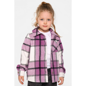 Рубашка детская МЛШ "Клео" фланель (р-ры: 92-122) фиолетовый Рубашка детская МЛШ "Клео" фланель (р-ры: 92-122) фиолетовый