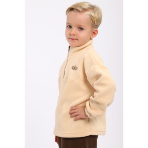 Костюм двойка детский МЛШ "Бэмби" флис (р-ры: 92-122) молочный-коричневый Костюм двойка детский МЛШ "Бэмби" флис (р-ры: 92-122) молочный-коричневый