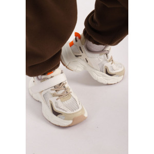 Костюм двойка детский МЛШ "Бэмби" флис (р-ры: 92-122) молочный-коричневый Костюм двойка детский МЛШ "Бэмби" флис (р-ры: 92-122) молочный-коричневый