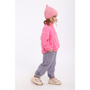 Костюм двойка детский МЛШ "Бэмби" флис (р-ры: 92-122) розовый-серый Костюм двойка детский МЛШ "Бэмби" флис (р-ры: 92-122) розовый-серый